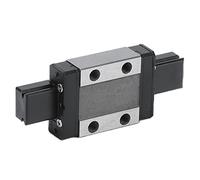 Cryfokt Mini Guide de Rail Linéaire, Petit Guide Coulissant Linéaire Professionnel, Stable, de Haute Précision, Léger et Durable pour équipement D'automatisation, Projet de Bricolage, 1 X Mini de