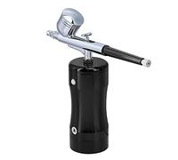 Cryfokt Mini Kit D'aérographe, Pistolet de Pulvérisation Professionnel avec Atomisation de Haute Précision pour Modèle de Peinture Artistique, Décoration de Gâteau DIY (BLACK)