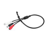 Cryfokt Mini Microphone de Vidéosurveillance Haute sensibilité, Capteur de Son, pour Caméra de sécurité DVR, Large Plage de Surveillance de 10 à 50 Mètres Carrés