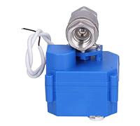Cryfokt Mini Robinet à Tournant Sphérique électrique, Acier Inoxydable DC12V Réponse Rapide 3 5s IP67, Robinet à Tournant Sphérique électrique 12V, à DN15 avec Interrupteur de Fin de Course pour le