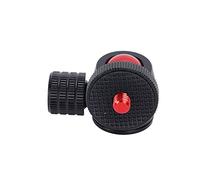 Cryfokt Mini Rotule, Trépied d'appareil Photo Mini Rotule à avec Adaptateur de Montage pour Griffe Porte-accessoires avec 1 X pour Remplacement de Lumière de Remplissage pour Trépied (balle rouge)