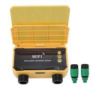 Cryfokt Minuterie D'arrosage Intelligente WiFi, 1 à 60 ℃, Retard de Pluie, Contrôle par Application, Minuterie d'eau Solaire avec Double Source d'alimentation, D'arrosage avec