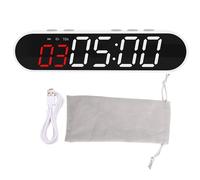 Cryfokt Minuterie de Remise en Forme à Intervalles, Chronomètre D'horloge de Sport D'Entraînement Magnétique Portable avec Batterie 1500 MAh et Télécommande pour Salle de Sport à
