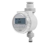 Cryfokt Minuterie d'eau de Jardin écologique à énergie Solaire - Contrôleur D'irrigation Numérique LCD - 16 Programmes, Facile à Installer pour L'arrosage des Plantes