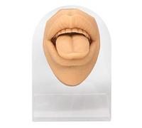 Cryfokt Modèle de Bouche de Langue Réaliste en Silicone pour Présentation de Bijoux, Outil éducatif pour L'enseignement de la Physiologie, Matériau en Silicone Souple pour une Pratique Sûre, Support