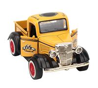 Cryfokt Modèle de Camionnette en Alliage Résistant aux Chocs, Jouet moulé sous Pression pour Enfants, Son et Lumière, Véhicule de Voiture, Jouets pour Collections Jaune (Yellow)