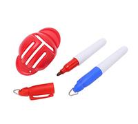Cryfokt Modèle de Marqueur de Balle de, Symboles d'identification Uniques du Dessin de en Plastique Pratique pour Un Meilleur Alignement (Rouge)
