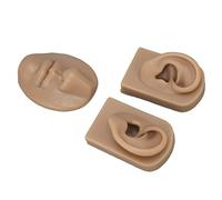 Cryfokt Modèle D'exercice en Silicone pour le Nez, la Bouche et les Oreilles, Large Gamme D'utilisations pour les Exercices de Perçage et de Suture, Matériau en Silicone pour une Utilisation Sûre et