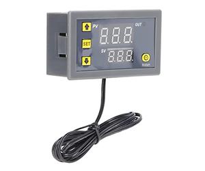 Cryfokt Module de Contrôle de Température à Affichage Numérique LED, Mini Thermostat de Haute Précision pour Réfrigérateur, Refroidisseurs Industriels, Boîtier ABS, 1 Pièce