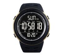 Cryfokt Montre-Bracelet de Sport Numérique Durable pour Hommes avec Veilleuse LED, Chronomètre pour Les Amateurs de Gym, Montre électronique D'extérieur Résistante à l'eau pour Les Nageurs, Matériau