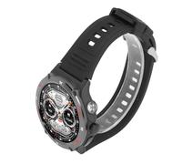 Cryfokt Montre Connectée Bluetooth 5.3, Résistante à l'eau, Légère, Moniteur d'activité Physique, pour Sports de Plein Air, Hommes et Femmes, écran Tactile de 1.53 Pouces (Black)