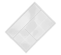 Cryfokt Moule de Plateau en Cristal époxy Réutilisable, Facile à Démouler pour la Fabrication de Bijoux, L'artisanat, Moule en Silicone pour Boîte de Rangement Multi-grilles 9,3 X 6,6 X 0,8 Pouces