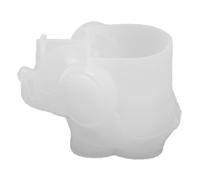 Cryfokt Moule en Silicone Flexible en Forme D'éléphant, pour la Fabrication Artisanale en Résine, Décorations pour la Maison