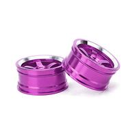 Cryfokt Moyeu de Roue RC en Alliage D'aluminium pour Voiture de Tourisme HSP 94123, Durable et Léger, Pièces de Rechange pour Voiture de Tourisme à 1/10, Bleu, 4 Pièces (Purple)