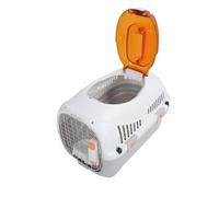 Cryfokt Niche de Transport pour Chat de Compagnie Aérienne en Plastique à Coque Rigide Portable pour Voyager avec Un Espace Personnel Confortable pour Chiens et Chats, 19,88 X 12,8 X 7,87 Pouces