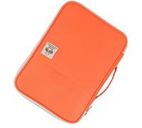 Cryfokt Organisateur de Portefeuille de Dossiers de Fichiers A4, Sac à Documents, étui à Fermeture éclair pour le Rangement D'ordinateurs Portables [facile à Ouvrir et à Fermer,] (Orange jaune)