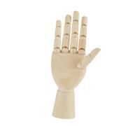 Cryfokt Outil D'artiste en Bois Modèle à Main pour œuvres D'art, Gestes et Poses, Idéal pour les Artistes en Herbe (7 pouces main droite)