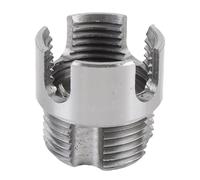 Cryfokt Outil de Filetage de Tuyau G1 en Acier allié avec Coupe-fil en PVC PPR à Tige Hexagonale, 2 Ensembles D'enfile-fil Externe Interne Portable pour les Réparations à Domicile