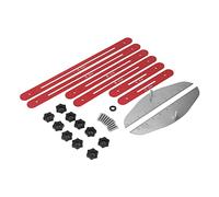 Cryfokt Outil de Mesure D'escalier-alliage D'aluminium anodisé, Règles Réglables, Facile à Utiliser, pour Marches D'escalier et étagères de Placard (rouge)