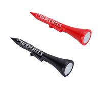 Cryfokt Outil Multifonction de Balle 2 Pièces Accessoire de Golf Compact avec Télémètre Drapeau et Aide à L'alignement du Visage pour Jouer en Plein Air Rouge Noir