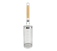 Cryfokt Panier de Gril Roulant en Acier Inoxydable, Design Innovant pour Barbecue en Plein Air, Accessoires de Camping