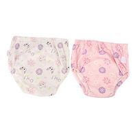 Cryfokt Pantalon D'apprentissage Pipi en Coton Doux, Ensemble de 2 Pièces pour L'apprentissage de la propreté des Nourrissons de 6 Mois à 2 Ans (L)