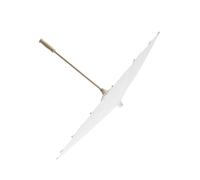 Cryfokt Parasol Blanc, Parapluie de Papier de Mariage DIY Crafts Paper Parasol, Parapluie de Papier, de Décor de Décoration de 60 Cm de Diamètre pour les Mariages (60 cm / 23,6 pouces)