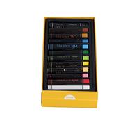 Cryfokt Pastels à L'huile de qualité D'archives pour L'art du Graffiti, Paquet Délicat de 24 pour les Esprits Créatifs, sans Acide (12 couleurs)