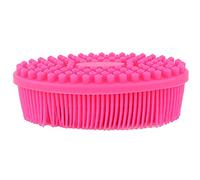 Cryfokt Peigne à Cheveux de Pomme de Douche Sensorielle en Silicone Souple pour bébé pour L'amélioration de la Concentration, Brosse de Massage Bleue pour Enfants (Rose rouge)
