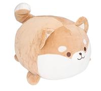 Cryfokt Peluche Chien Shiba Inu en Peluche, Magnifique Oreiller de Poupée pour Lire et Regarder la Télévision, Coton Doux 12,2 X 8,9 X 8,3 Pouces
