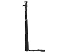 Cryfokt Perche à Selfie Télescopique à 4 Sections, Légère et Portable avec Rotule pour Téléphone, Prise de Vue Vidéo Vlog en Direct, 93 Cm, Plastique Noir et Métal