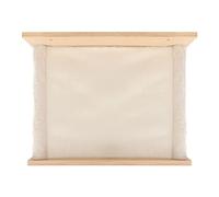 Cryfokt Perche de Fenêtre de Chat, Lit en Bois à Grand Espace de Chat Respirant Lit en Peluche Détachable de Hamac de Mural Facile à Nettoyer pour Armoires