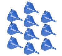 Cryfokt Petit Entonnoir à Large Ouverture pour Distribution Facile | 10 pièces en plastique, conception stable pour bouteilles, idéal pour les liquides, parfait pour la cuisine et les voyages