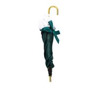 Cryfokt Petite Décoration de Parapluie de Maison de Poupée en Dentelle, Design Complexe pour Chambre à Coucher et Salon, 8.5x1x1cm (Green)