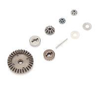 Cryfokt Pignons D'Engrenage Différentiel en Métal avec Engrenage D'entraînement, Haute Résistance, Remplacement Durable pour Voitures RC 16889A/16889/SG1601/SG1602, Ensemble de 5 Pièces en Alliage