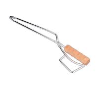 Cryfokt Pince à Charbon de Cheminée, Pince à Bûches Robuste en Acier Inoxydable, Résistante la Chaleur, Mandrin Large, Grilles de Barbecue, Supports de Barbecue