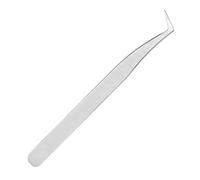 Cryfokt Pince à Greffer des Cils à Angle Droit en Acier Inoxydable, pour une Application Précise des Cils et une épilation des Sourcils, 6,7"