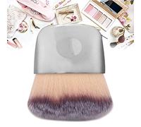Cryfokt Pinceau de Maquillage en Fibres Souples, Super capacité, pour Poudre Libre, Blush, pour Débutants en Maquillage (SILVER)
