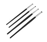 Cryfokt Pinceaux à Paupières pour Ombre à Paupières, Pinceaux de Maquillage pour Détails de Cheveux Pelucheux pour une Application Facile, Kit de 4 Pièces pour le Maquillage des Yeux