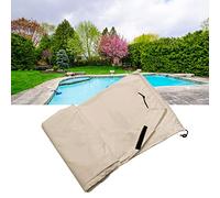 Cryfokt Piscine Extérieure Couverture, 5 X 10 Mètres (S：490 * 96cm) | Matériau imperméable, protège de la neige, adapté à toutes les saisons, facile à ranger