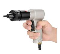 Cryfokt Pistolet de Rivetage Pneumatique Automatique, Outil de Pistolet à écrou de Riveteuse à Air Ergonomique à Changement Rapide pour Plaque Métallique, Tuyau (M6/M8 KP-7322)
