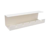 Cryfokt Plateau de Gestion des Câbles sous Bureau, Support Range Câbles 40 Cm, Double Installation, for Bureau et Espace de Travail (White)