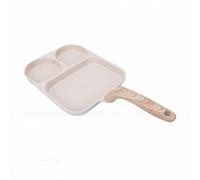 Cryfokt Poêle à œufs Antiadhésive en Alliage D'aluminium pour une Cuisson Polyvalente, Poêle de Petit Déjeuner Idéale pour les Omelettes et les Crêpes 38x19cm
