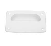 Cryfokt Poignée de Traction de Trappe Rectangulaire Intégrée, Fiable et Robuste pour Kayaks, Camping-cars, Bateaux, Matériau PP, 1 Pièce (WHITE)