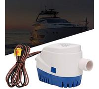 Cryfokt Pompe de Cale Automatique, Interrupteur à Flotteur intégré 24 V, Pompe Submersible Auto-amorçante de 2 84 M3 H, Marine avec Conception Compacte et Légère pour Yachts, Bateaux de Pêche,