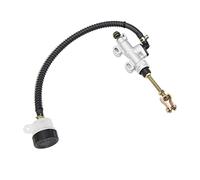 Cryfokt Pompe de Frein Arrière de Moto Universelle Durable avec Réservoir, Frein Arrière Haute Performance adapté au Maître-cylindre pour VTT Quad Dirt Bike, Matériau en Alliage D'aluminium Longue