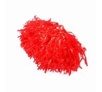Cryfokt Pompons de Pom-Pom Girl Durables et élastiques pour Les Jeunes Cheer Squad Stadium Party Match 2 Pièces Rouge Bleu pour Les Enfants (Rouge)