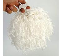 Cryfokt Pompons de Pom-Pom Girl Durables et élastiques pour Les Jeunes Cheer Squad Stadium Party Match 2 Pièces Rouge Bleu pour Les Enfants (White)