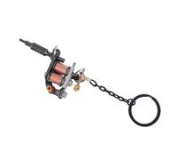 Cryfokt Porte-clés de Machine à Tatouer, Beau Porte-clés de Machine à Tatouer, pour les Sacs des Gens de la Mode (CX-12 noir)