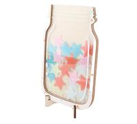 Cryfokt Pot de Récompense étoile en Classe, coloré, Encouragement de la Formation de Routine, avec Support pour Enfants étudiants, en Acrylique de Bouleau